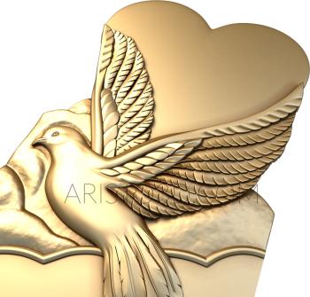 Memorial (PM_0023) 3D model for CNC machine